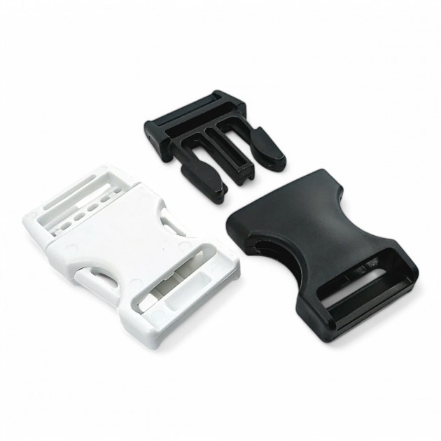 2 cm Snap-On Plastic Buckle Plastic Bandolier Buckle H009074
