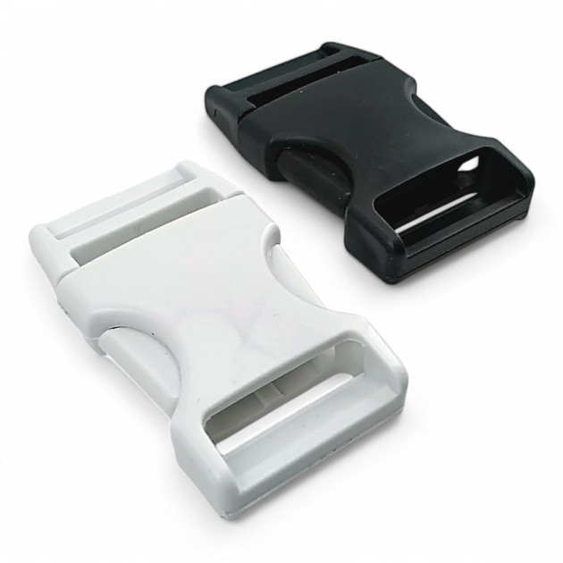 2 cm Snap-On Plastic Buckle Plastic Bandolier Buckle H009074