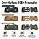 Bandolier Buckle 2.5 cm / 1 in Snap-On Plastic Buckle for Bags and Outdoor Gear