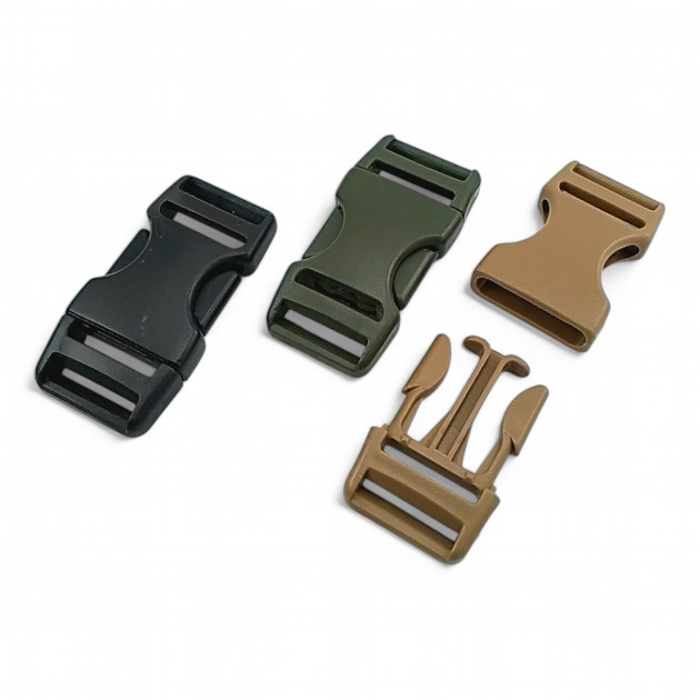 2.5 cm -1" Bandolier Buckle Snap-On Plastic Buckle Special Production H009074SPC25