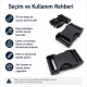 Snap Bandolier Buckle 2.5 cm / 1 in Plastic Side-Release Buckle for Bags and Webbing, durable and versatile for various
