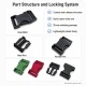 Snap Bandolier Buckle 2.5 cm / 1 in Plastic Side-Release Buckle for Bags and Webbing, durable and versatile for various