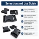 Snap Bandolier Buckle 2.5 cm / 1 in Plastic Side-Release Buckle for Bags and Webbing, durable and versatile for various