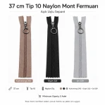 37 cm / 14.57 in N5 / #5 Nylon Coil Jacket Zipper – Open End ZPHSN0037T10