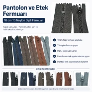 18 cm / 7.09 in N3 Nylon Pants & Skirt Zipper – Closed End ZPHSN0018T5