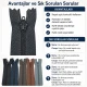 18 cm closed-end nylon zipper #3 for pants and skirts, durable and lightweight fastening solution