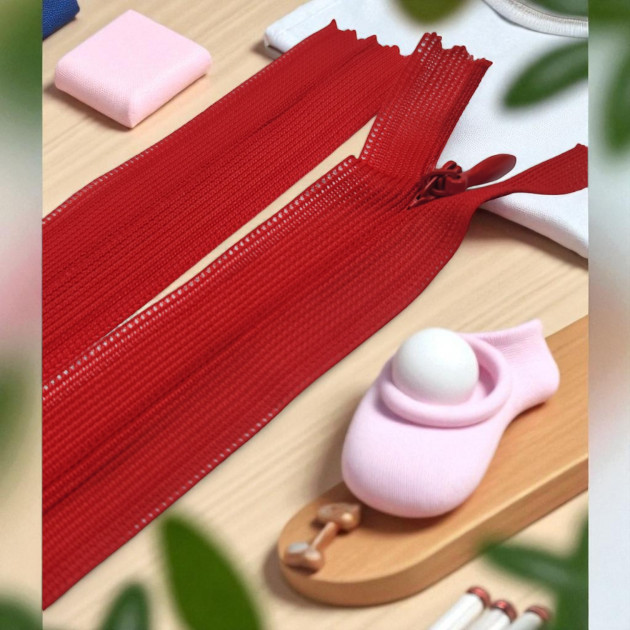 25 cm Closed End (Bottom) Hidden Tulle Zipper ZPHSN0025TUL