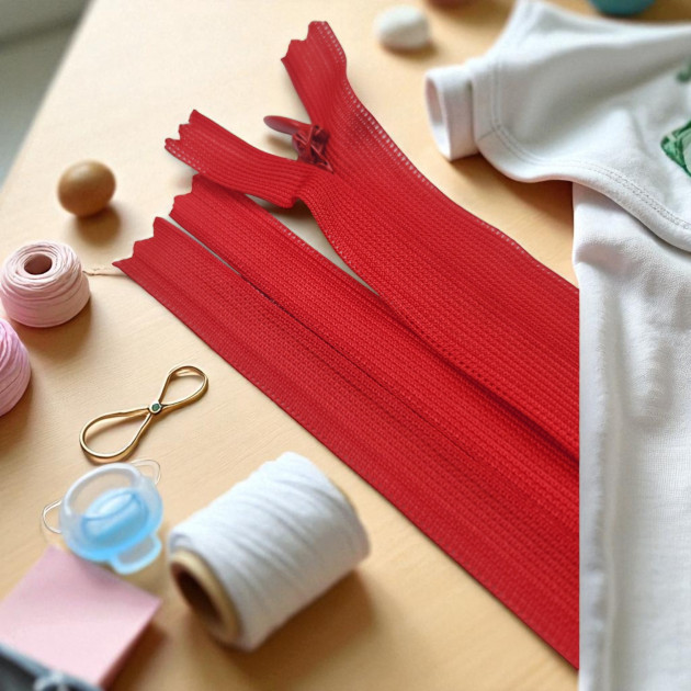 25 cm Closed End (Bottom) Hidden Tulle Zipper ZPHSN0025TUL