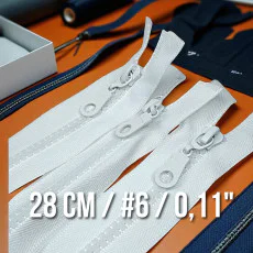 28 cm Tip 6 Naylon Mont Fermuarı – Açık Uçlu (Separe) ZPHSN0028T6