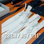 28 cm Type 6 Nylon Coat Zipper – Open End (Separate) ZPHSN0028T6
