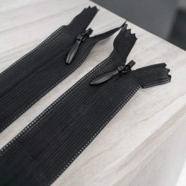 30 cm Kapalı Uçlu (Dipli) Gizli Tül Fermuar ZPHSN0030TUL