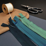 40 cm Closed End (Bottom) Hidden Tulle Zipper ZPHSN0040TUL