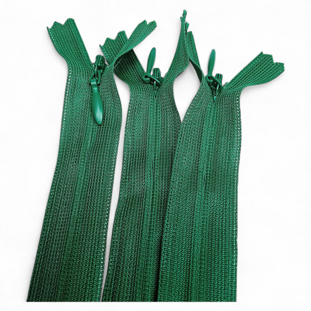 40 cm Closed End (Bottom) Hidden Tulle Zipper  ZPHSN0040TUL