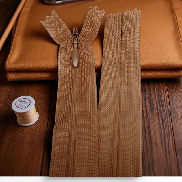 50 cm Closed End (Bottom) Hidden Tulle Zipper  ZPHSN0050TUL