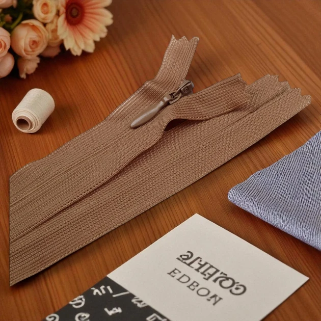 50 cm Kapalı Uçlu (Dipli) Gizli Tül Fermuar ZPHSN0050TUL