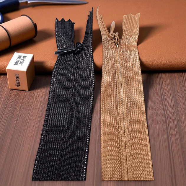 50 cm Closed End (Bottom) Hidden Tulle Zipper  ZPHSN0050TUL