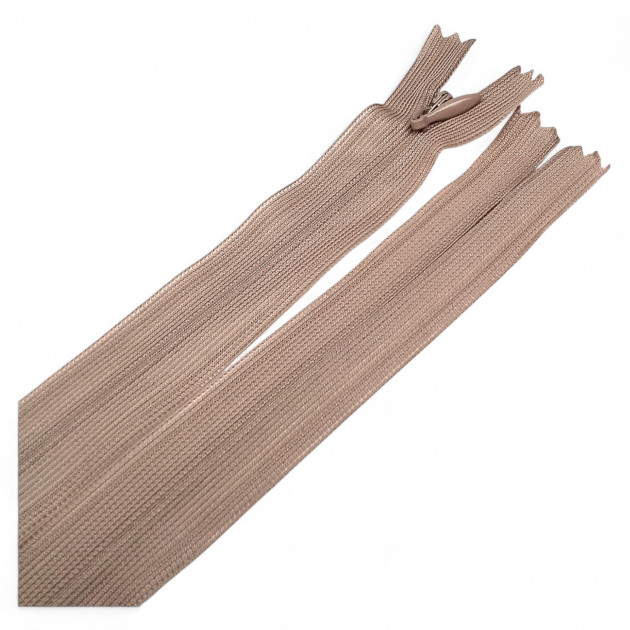 60 cm Closed End (Bottom) Hidden Tulle Zipper  ZPHSN0060TUL