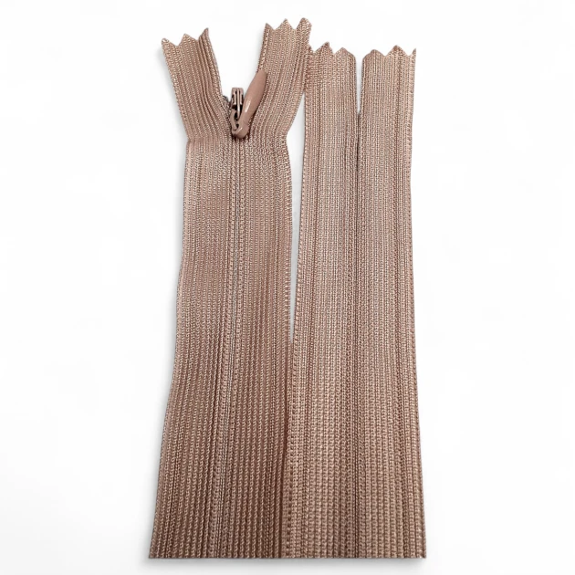 60 cm Kapalı Uçlu (Dipli) Gizli Tül Fermuar ZPHSN0060TUL