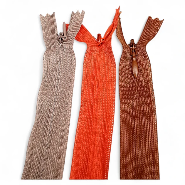 60 cm Kapalı Uçlu (Dipli) Gizli Tül Fermuar ZPHSN0060TUL