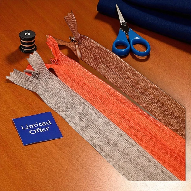 60 cm Kapalı Uçlu (Dipli) Gizli Tül Fermuar ZPHSN0060TUL