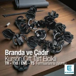 T10 Çift Elcikli Naylon Fermuar Kursörü Çadır Fermuarı Kursörü IN002N10C