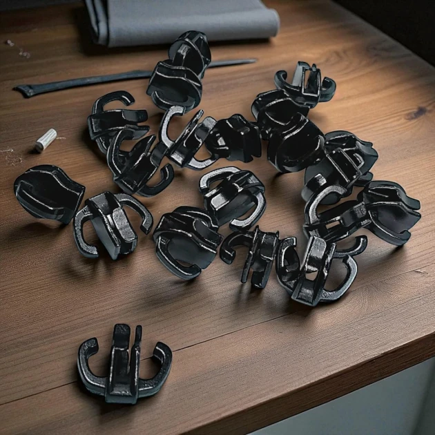 Çift Elcikli Tip 10 Naylon Fermuar Kursörü Çadır Fermuarı Kursörü IN002N10C