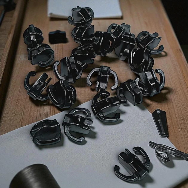 Çift Elcikli Tip 10 Naylon Fermuar Kursörü Çadır Fermuarı Kursörü IN002N10C