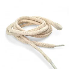 130 cm - 1,42 yd Braided Cord Cotton Light Beige Cord 100 Pcs YKRD00PAbej