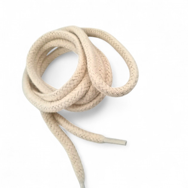 Tres Kordon 130 cm Pamuk Yuvarlak Kordon Açık Bej 100 Ad YKRD00PAbej