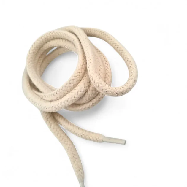 Tres Kordon 130 cm Pamuk Yuvarlak Kordon Açık Bej 100 Ad YKRD00PAbej