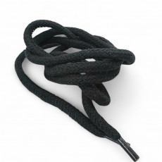 130 cm - 1,42 yd Braided Cord Cotton Black Tres Cord 100 Pcs YKRD00PBlack