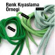 130 cm - 1,42 yd Braided Cord Cotton Dark Green Tres Cord 100 Pcs YKRD00PDGreen