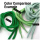 130 cm - 1,42 yd Braided Cord Cotton Dark Green Tres Cord 100 Pcs YKRD00PDGreen