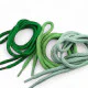 130 cm - 1,42 yd Braided Cord Cotton Dark Green Tres Cord 100 Pcs YKRD00PDGreen