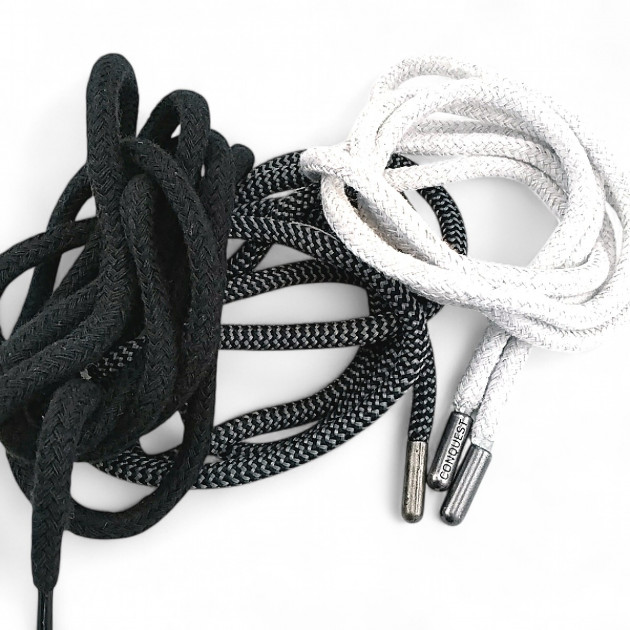 Tres Kordon Yuvarlak Kordon 130 cm Pamuk Koyu Gri 100 Ad YKRD00PDGrey