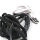 130 cm - 1,42 yd Braided Cord Cotton Dark Grey Tres Cord 100 Pcs YKRD00PDGrey