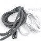 130 cm - 1,42 yd Braided Cord Cotton Dark Grey Tres Cord 100 Pcs YKRD00PDGrey