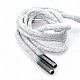 130 cm - 1,42 yd Braided Cord Cotton Grey Melange Tres Cord 100 Pcs YKRD00PGMelanj