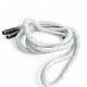 130 cm - 1,42 yd Braided Cord Cotton Grey Melange Tres Cord 100 Pcs YKRD00PGMelanj