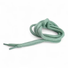 130 cm - 1,42 yd Braided Cord Cotton Mind Green Tres Cord 100 Pcs YKRD00PMGreen