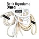 130 cm - 1,42 yd Braided Cord Cotton Optic White Tres Cord 100 Pcs YKRD00PAbej