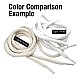 130 cm - 1,42 yd Braided Cord Cotton Optic White Tres Cord 100 Pcs YKRD00PAbej