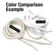 130 cm - 1,42 yd Braided Cord Cotton Optic White Tres Cord 100 Pcs YKRD00PAbej