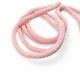 Pink Braided Cord Cotton Round Cord 100 Pcs YKRD00PPINK