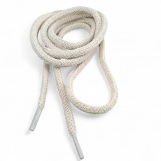 130 cm - 1,42 yd Braided Cord Cotton Regular White Tres Cord 100 Pcs YKRD00PAbej