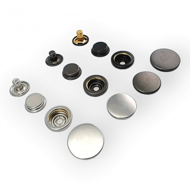 Coat Snap Fasteners Stainless Italian Style Deluxe Series 503 DLX00503P Coat Snap Fasteners Stainless Italian Style Deluxe Series 503 DLX00503P