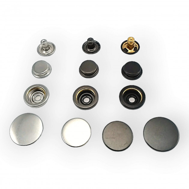 Coat Snap Fasteners Stainless Italian Style Deluxe Series 503 DLX00503P Coat Snap Fasteners Stainless Italian Style Deluxe Series 503 DLX00503P