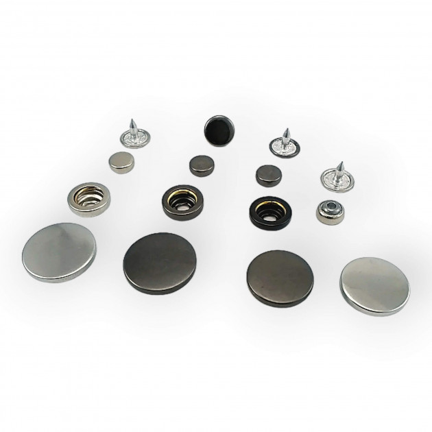 Stainless Italian Style Coat Snap Button Deluxe Series 501C DLXC00501P Stainless Italian Style Coat Snap Button Deluxe Series 501C DLXC00501P