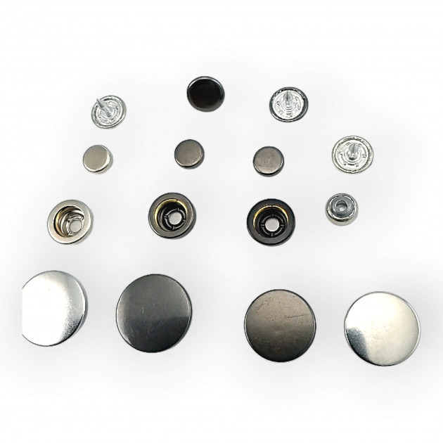 Stainless Italian Style Coat Snap Button Deluxe Series 501C DLXC00501P Stainless Italian Style Coat Snap Button Deluxe Series 501C DLXC00501P