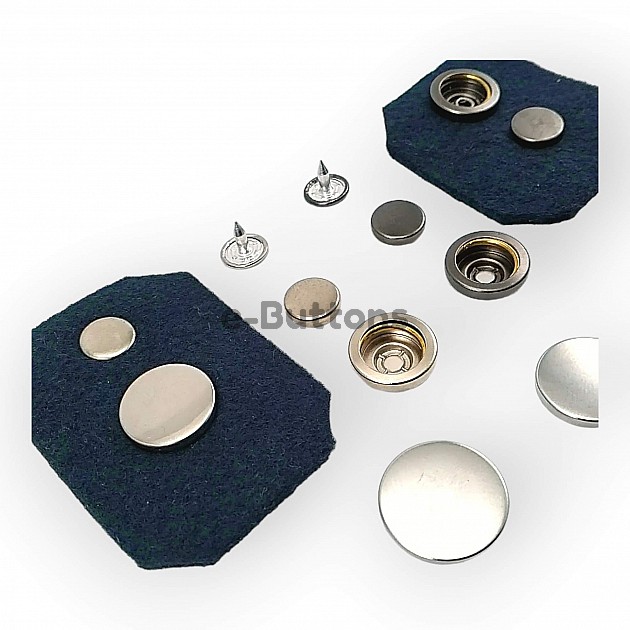 Coat Snap Fasteners Stainless Deluxe Series 503C Italian Style DLXC00503P